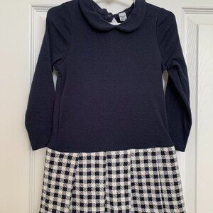 A Charming PETITE BATEAU  Navy and White Dress NWT, Size 3